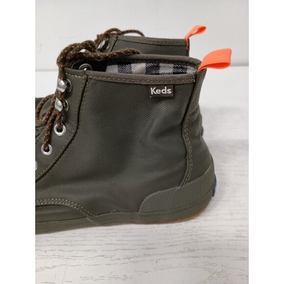Keds Womens Scout Boots Size 8.5 Olive Green Canvas Insulated Water Resistant - Picture 2 of 9